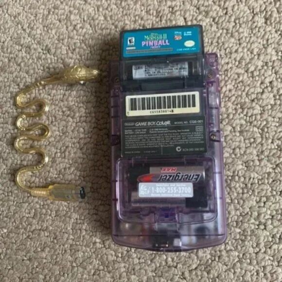 Nintendo Purple Game Boy Color w/Worm Light (game NOT included) ⭐️ - Picture 2 of 4